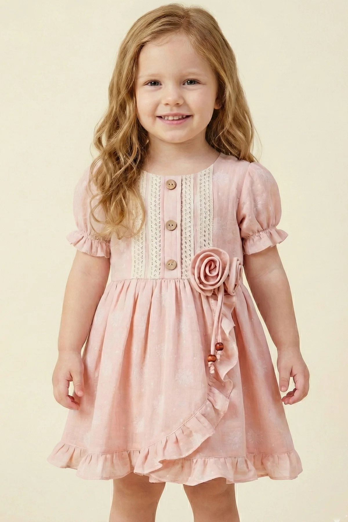 Kız Çocuk Müslin Elbise 2-5 Yaş